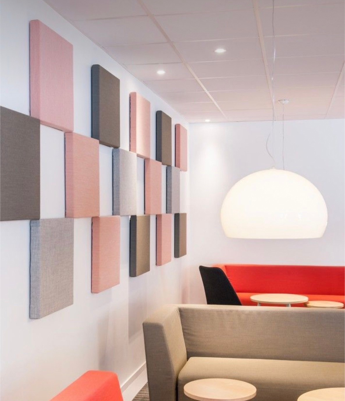 MicroDecor แผ่นดูดซับเสียงหุ้มผ้าสำหรับผนังตกแต่ง - Image 23