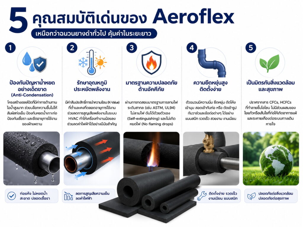 คุณสมบัติเด่นของ Aeroflex