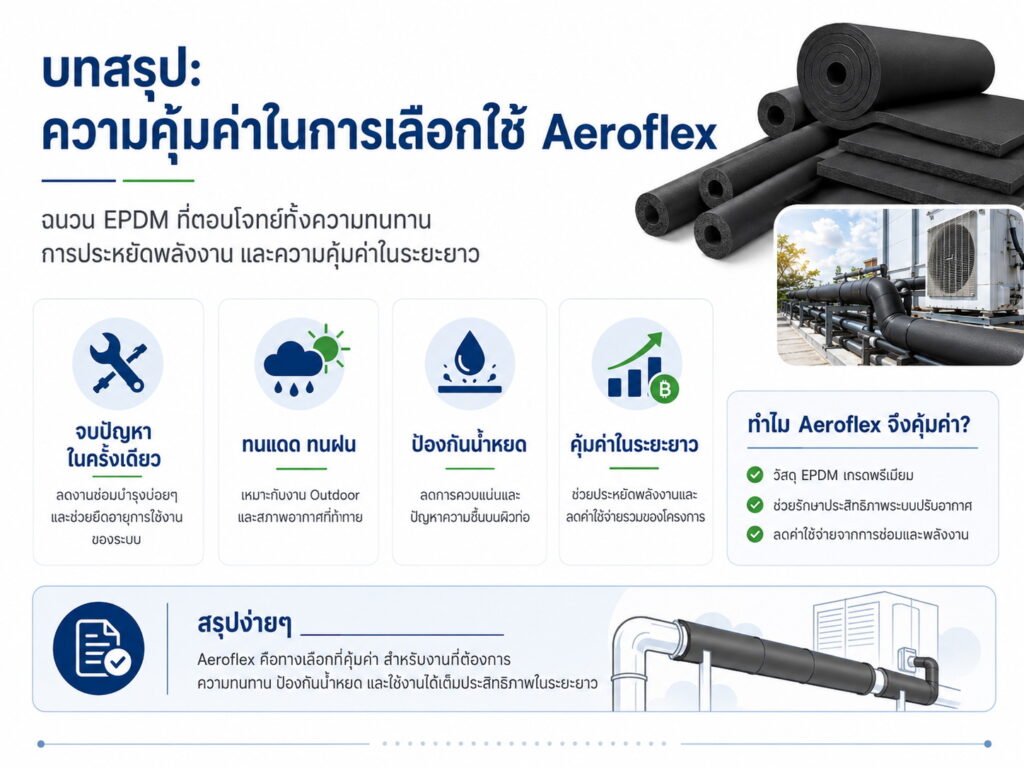 ความคุ้มค่าในการเลือกใช้ Aeroflex