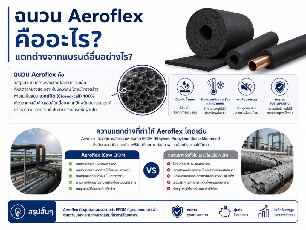 ฉนวนยางดำ Aeroflex