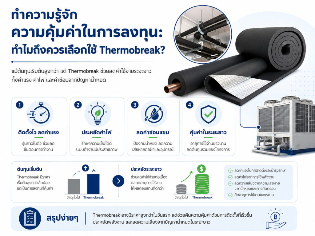 ความคุ้มค่ากับการลงทุน thermobreak