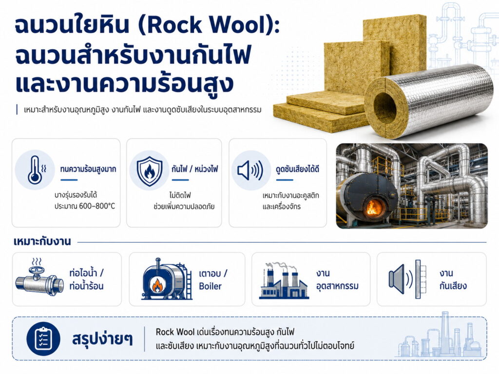 ฉนวนใยหิน Rock Wool