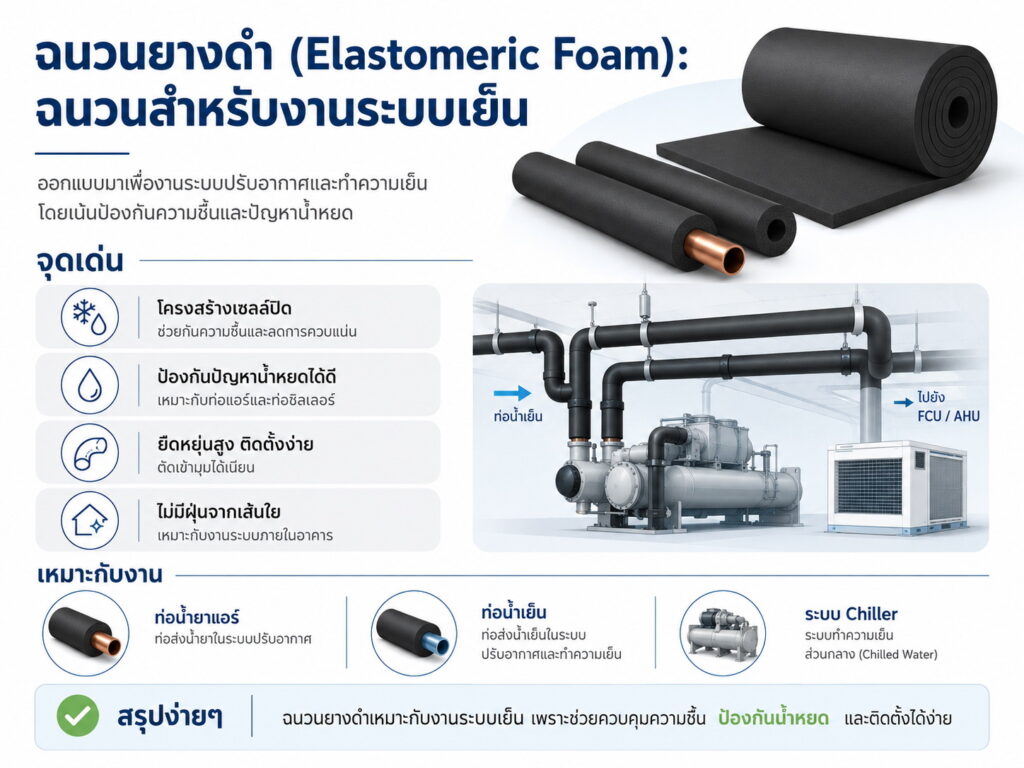 ฉนวนยางดำ Elastomeric Foam