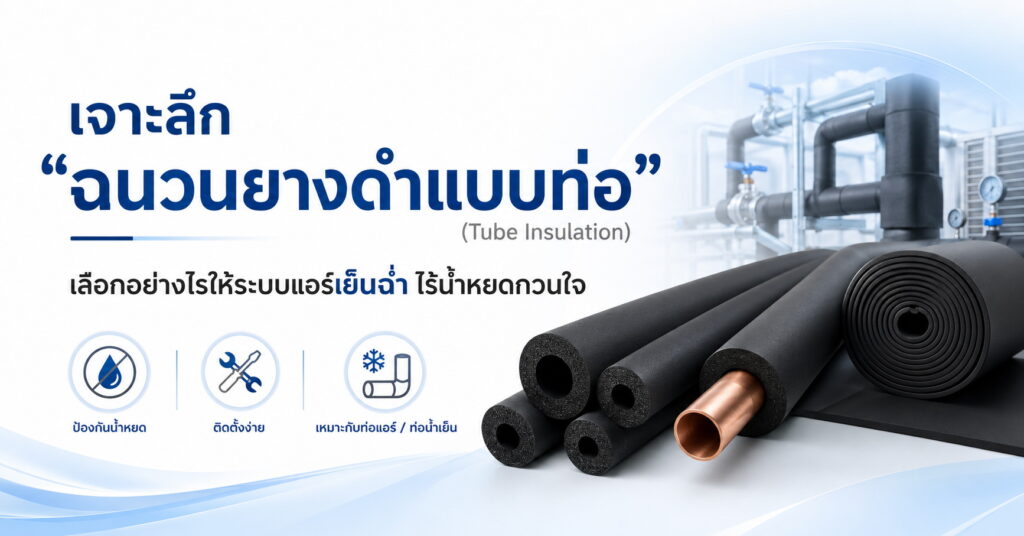 ฉนวนยางดำแบบท่อ