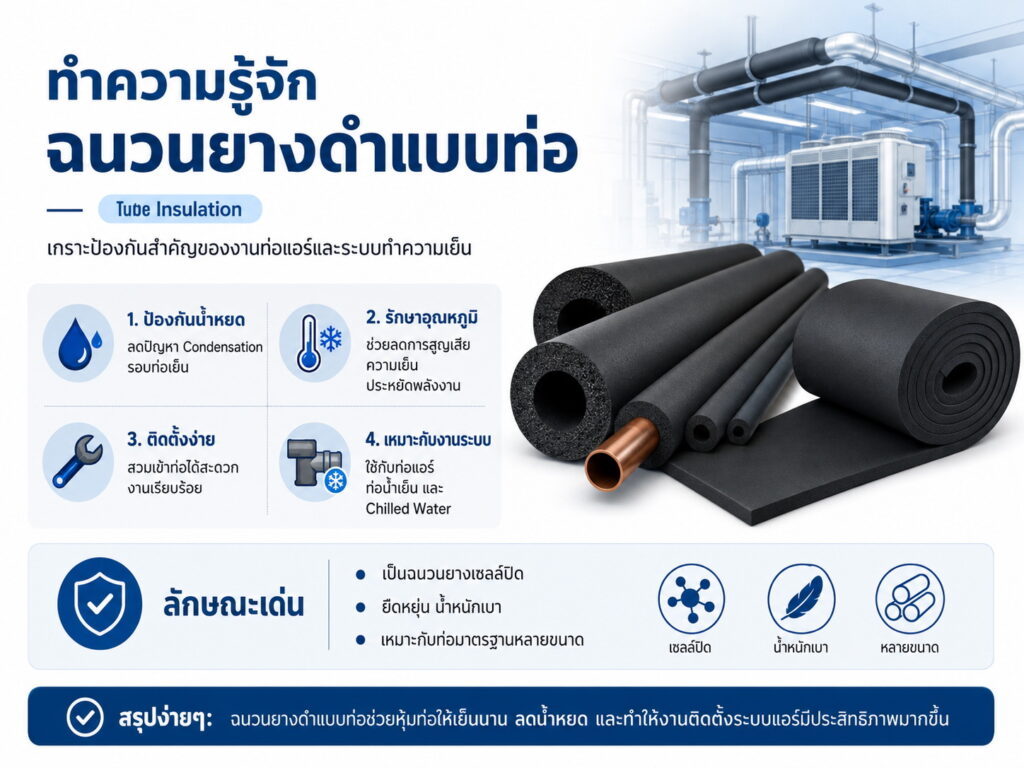 ฉนวนยางดำแบบท่อ(Tube Insulation)