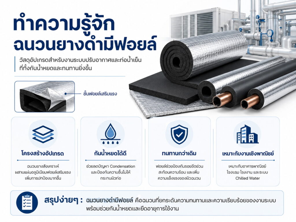 ฉนวนยางดำมีฟอยล์
