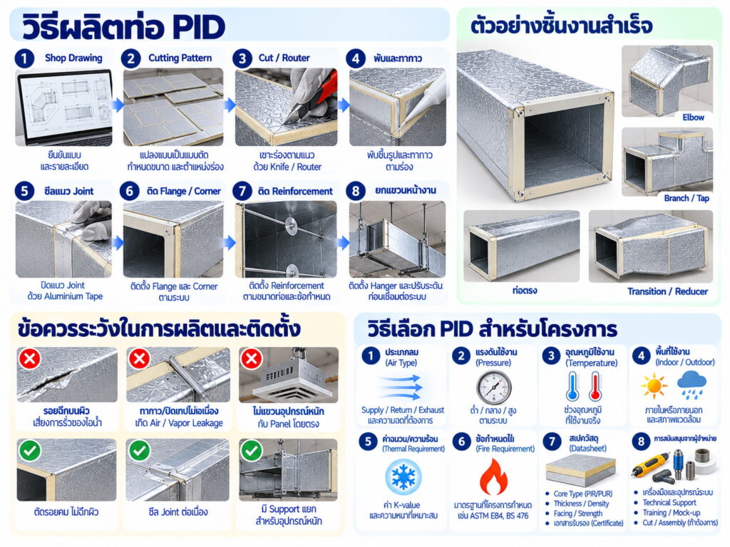 วิธีผลิตและติดตั้ง PID