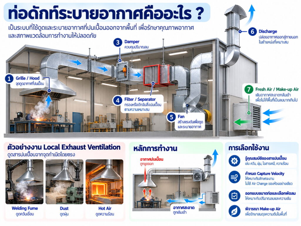 ท่อดักท์ระบายอากาศคืออะไร